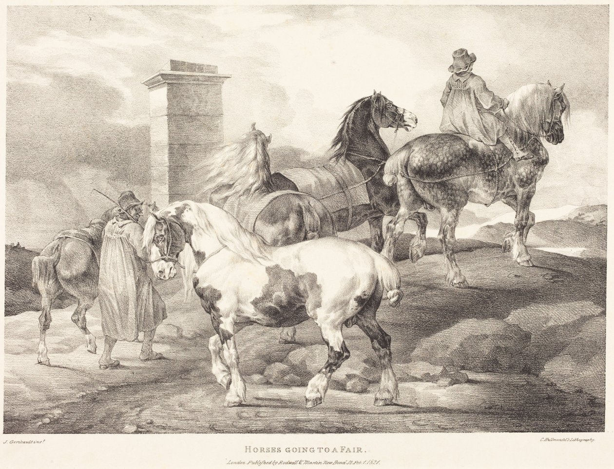 Lovak úton a vásárra alkotó: Theodore Gericault