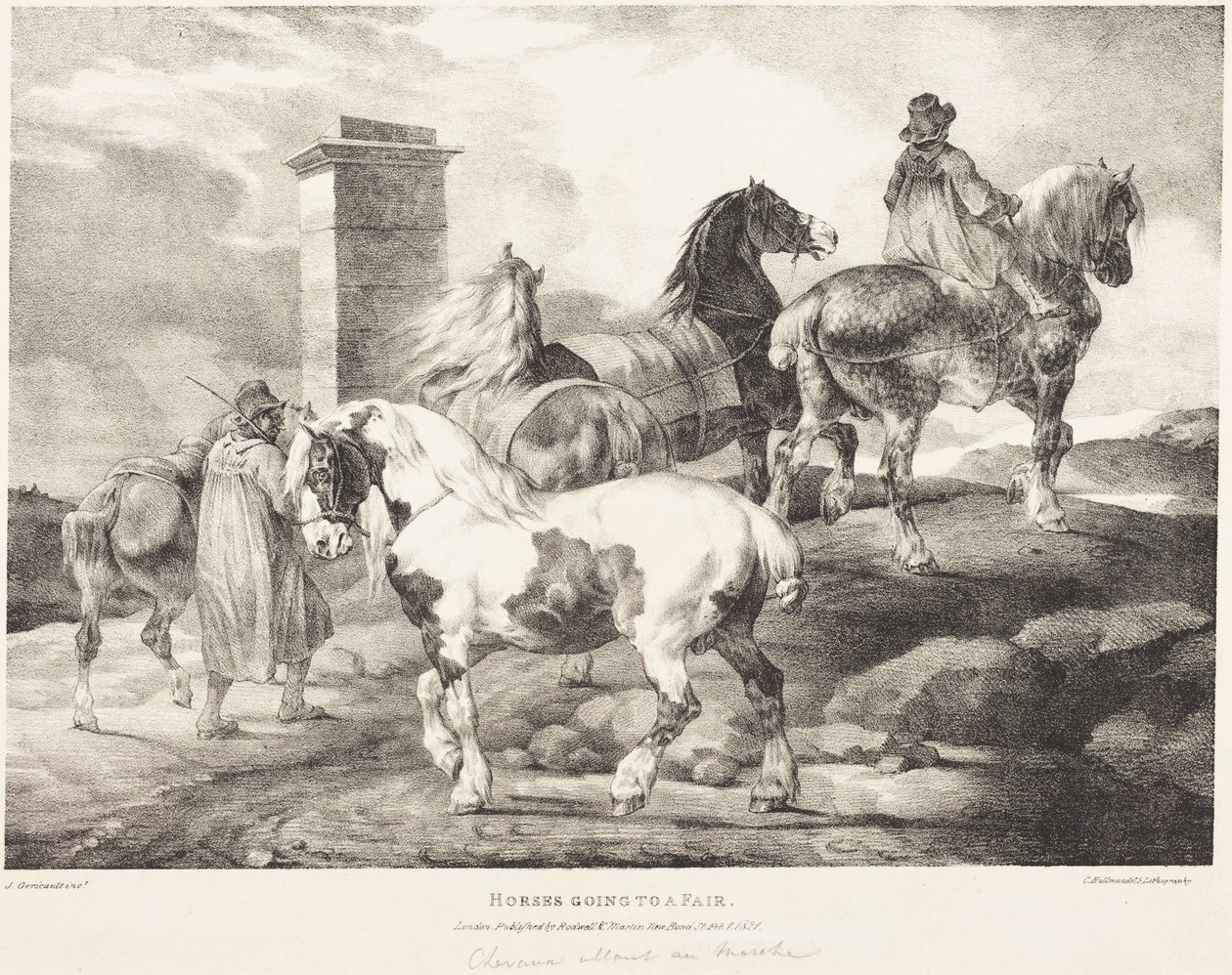 Lovak úton a vásárra alkotó: Theodore Gericault