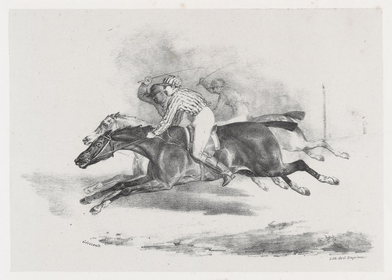 La Course (A verseny) alkotó: Theodore Gericault