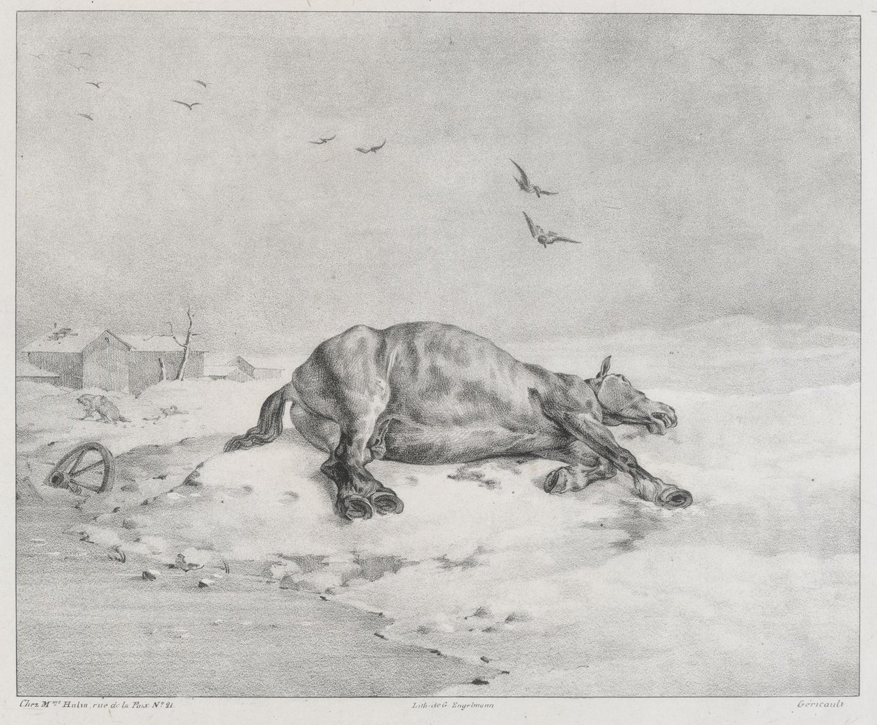 A halott ló (The Dead Horse) alkotó: Theodore Gericault