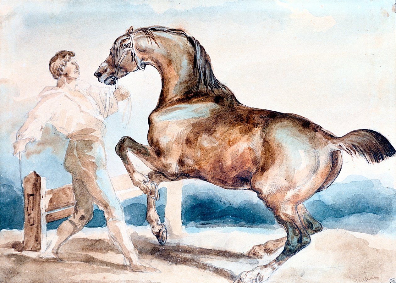 Le Dressage, 19. század eleje. alkotó: Theodore Gericault