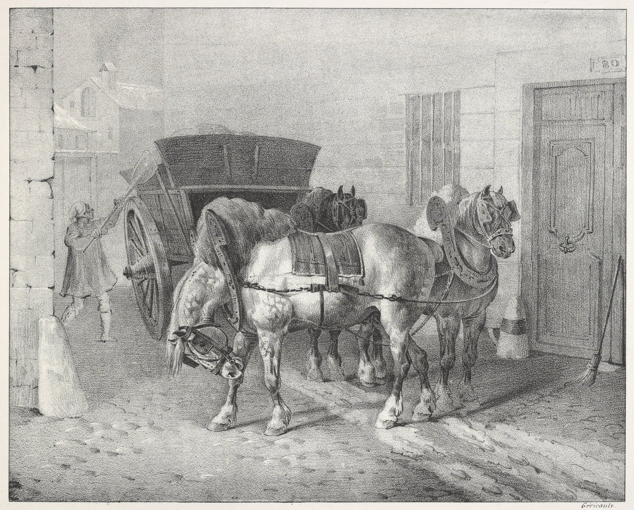 Les Boueux (Az utcaseprők) alkotó: Theodore Gericault