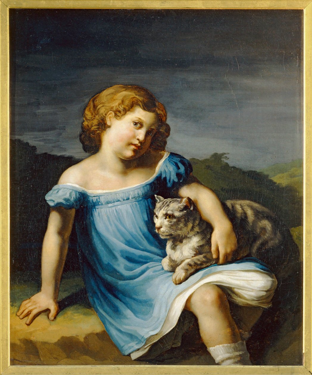 Louise Vernet gyermekként. Louise Vernet, Horace Vernet lánya és Paul Delaroche francia festő későbbi felesége ... alkotó: Theodore Gericault