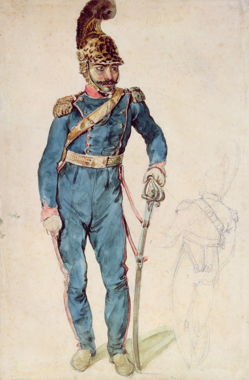 Mustapha, Gericault szolgája, Bro ezredes egyenruhájában alkotó: Theodore Gericault