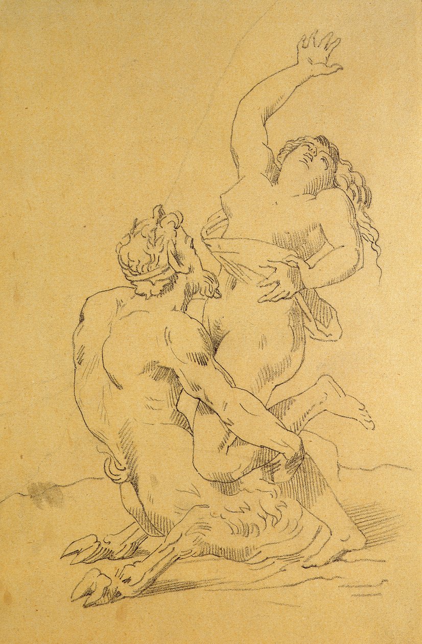 Nimfa és Szatír alkotó: Theodore Gericault
