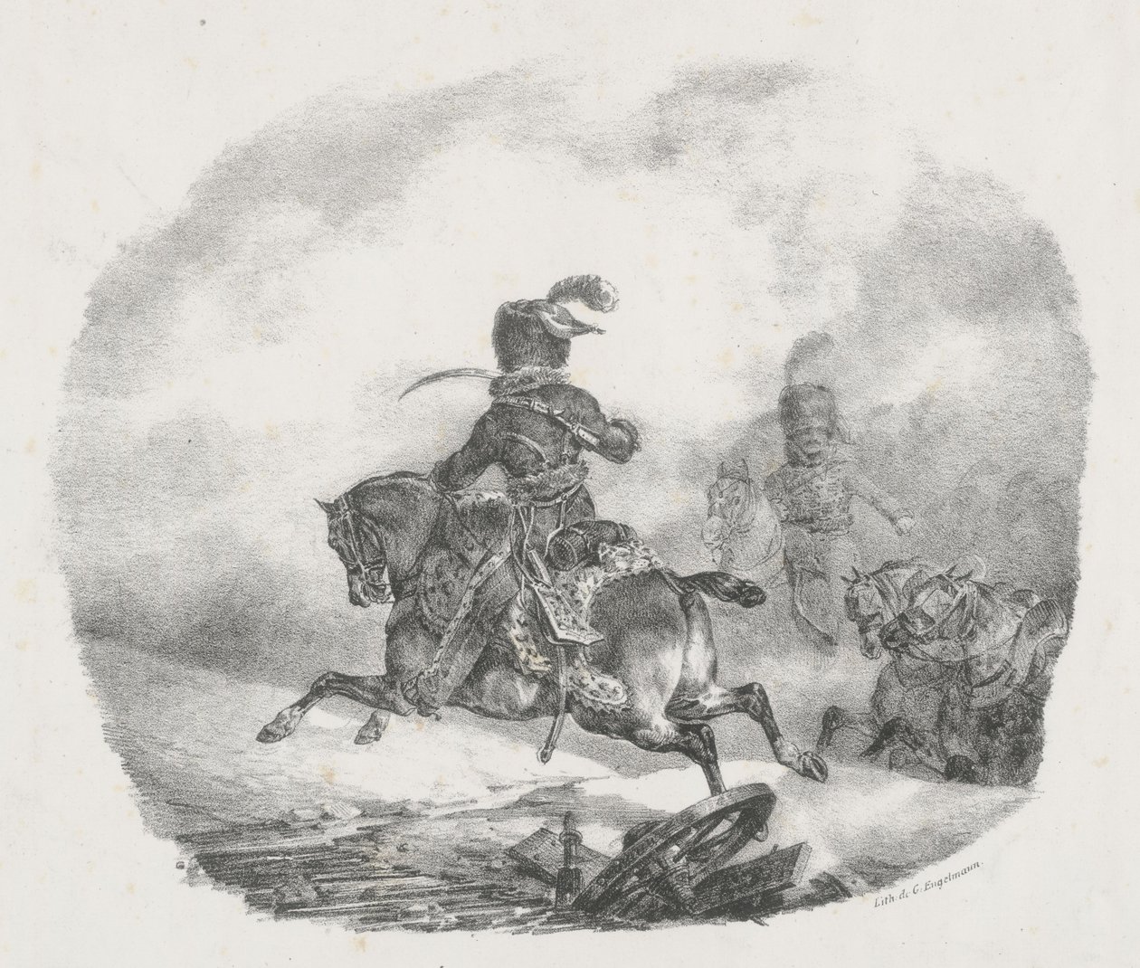 A Császári Gárda könnyű tüzérségi tisztje (Light Artillery Officer of the Imperial Guard) alkotó: Theodore Gericault