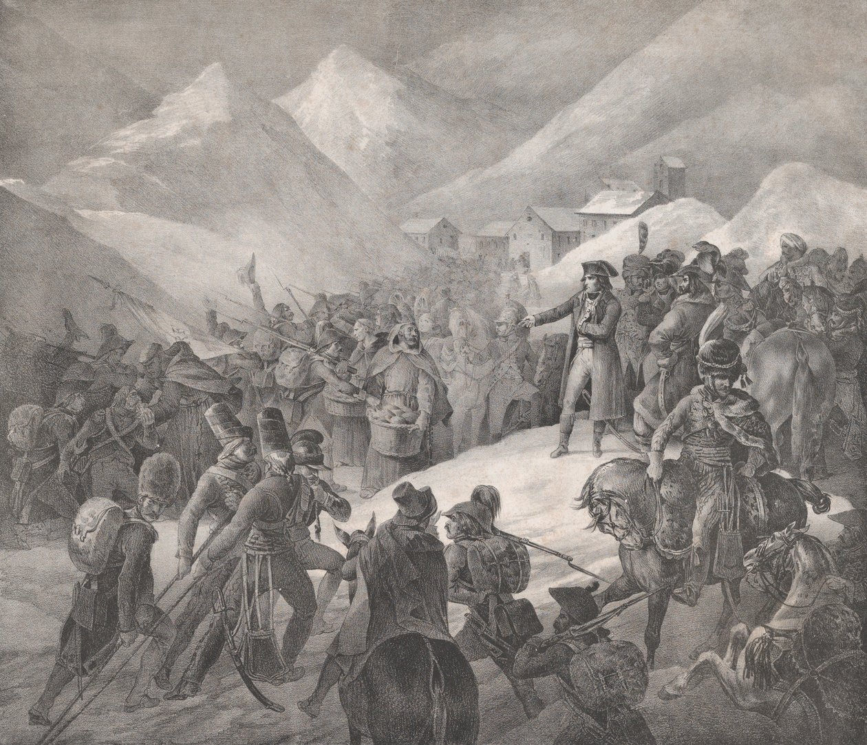 Áthaladás a Saint-Bernard-hegyen, 1822. alkotó: Theodore Gericault