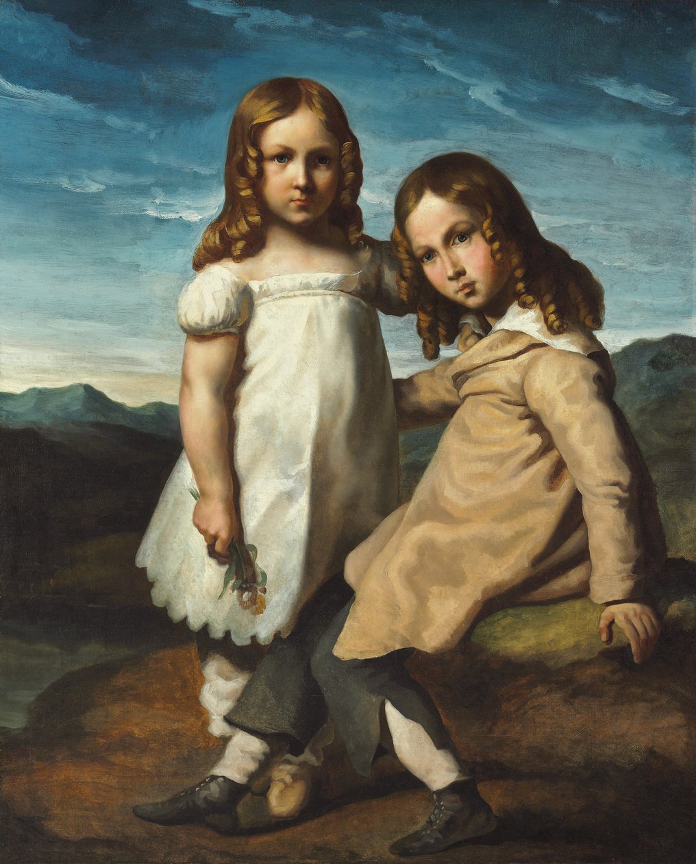 Alfred és Elisabeth Dedreux portréja, 1818 körül alkotó: Theodore Gericault