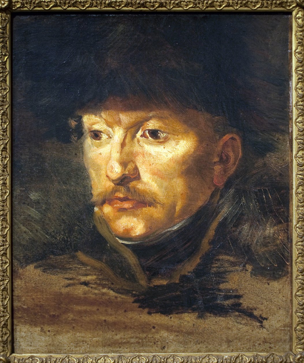 Dieudonne hadnagy portréja. Theodore Gericault (1794-1824) festménye, olaj, vászon, 1812 körül. Francia művészet alkotó: Theodore Gericault