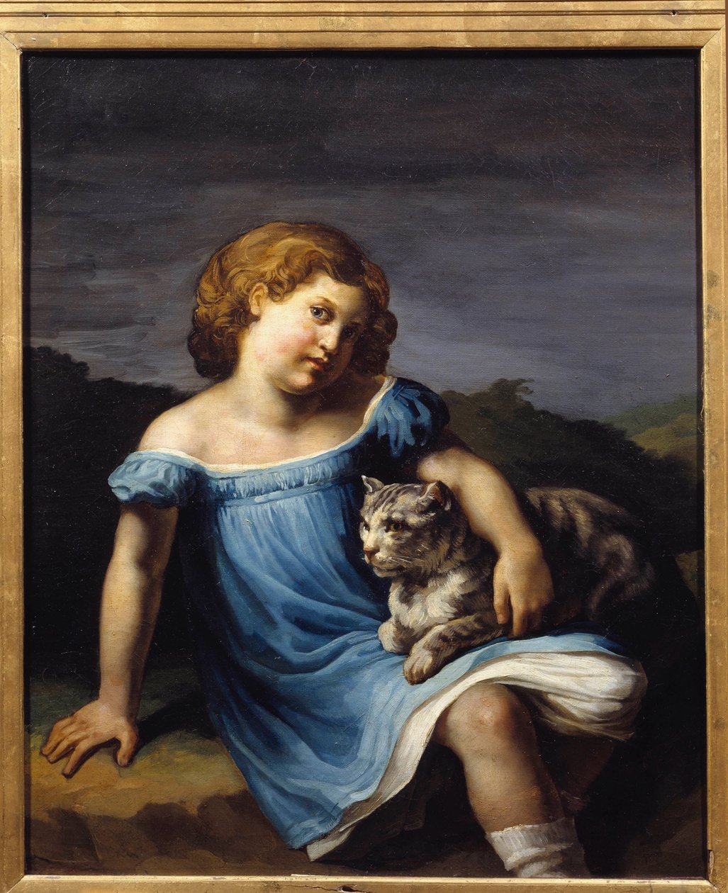 Louise Vernet gyermekének (1814-1845), Horace Vernet festő lányának portréja. Theodore Gericault festménye (1791-1824) alkotó: Theodore Gericault