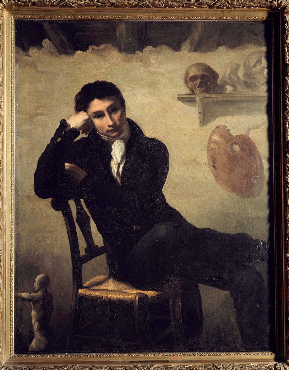 Egy művész portréja műtermében Theodore Gericault festménye (1791-1824) 19. század V. 1,47x1,14 m . alkotó: Theodore Gericault