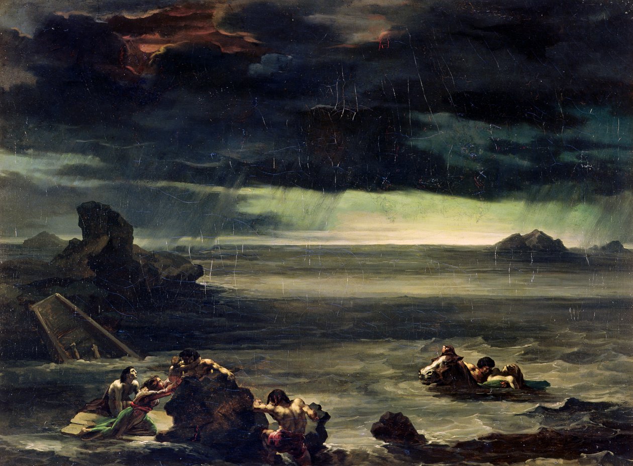Az özönvíz jelenete, 1818-20 alkotó: Theodore Gericault