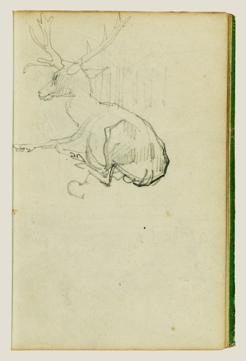 Ülő szarvas alkotó: Theodore Gericault