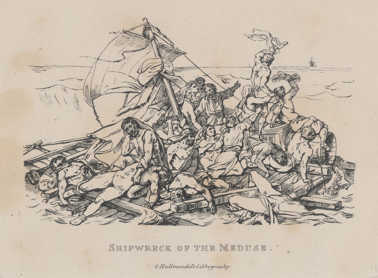 A Medúza hajótörése (La Radeau de la Méduse) alkotó: Theodore Gericault
