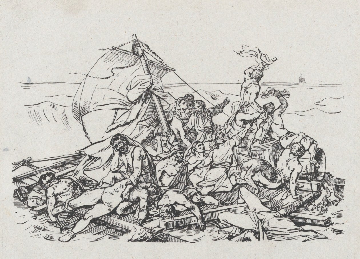 A Meduse hajótörése, 1820 alkotó: Theodore Gericault