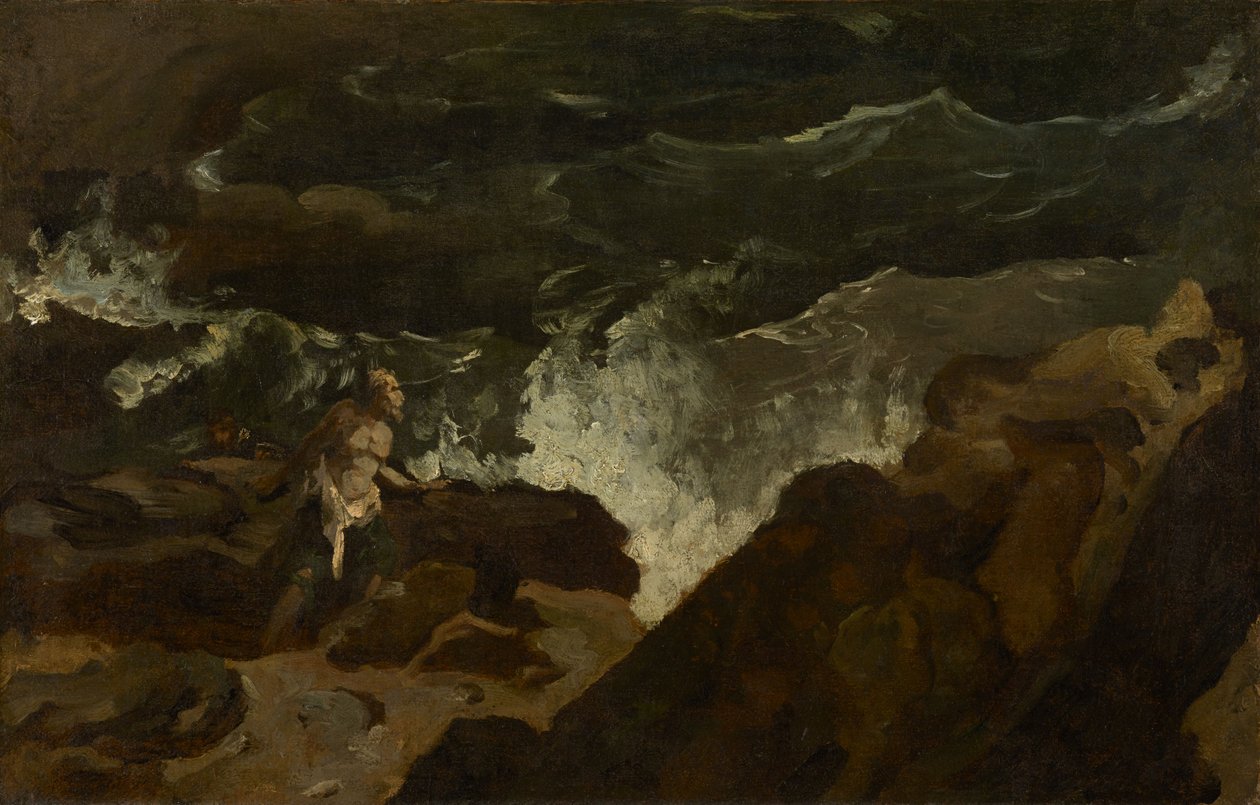 Hajótörés a parton (A vihar) alkotó: Theodore Gericault