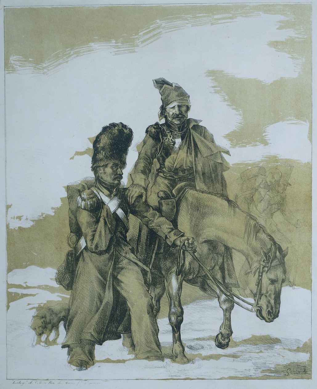 Visszatérés Oroszországból Vissza Oroszországot alkotó: Theodore Gericault