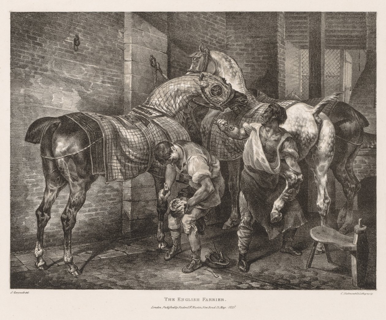 Az angol patkolókovács alkotó: Theodore Gericault