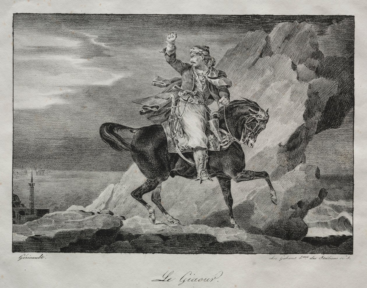 A Giaour, 1820. alkotó: Theodore Gericault