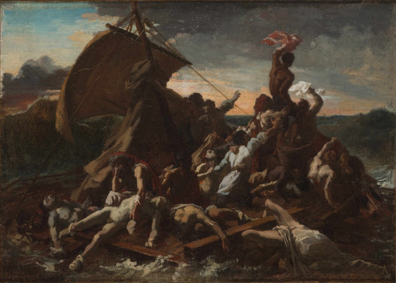 A Medúza tutaja A Medúza tutaja. Negyedik vázlat. alkotó: Theodore Gericault