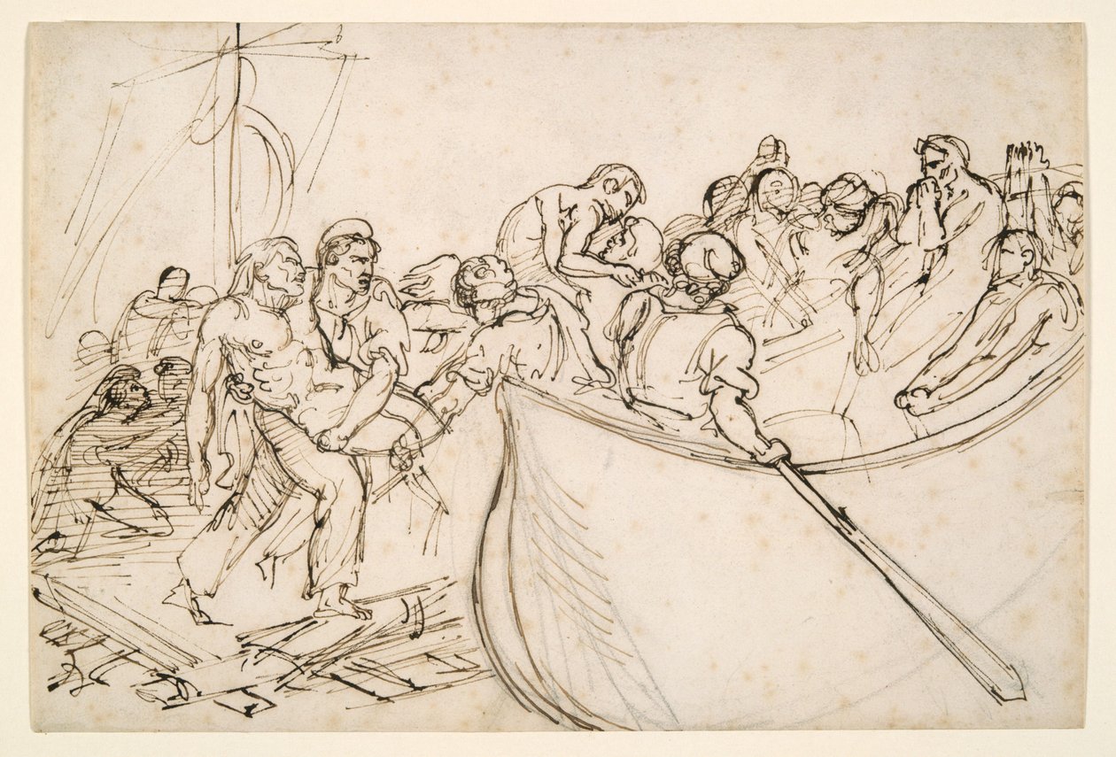 A „Medúza” tutaj túlélőinek megmentése alkotó: Theodore Gericault