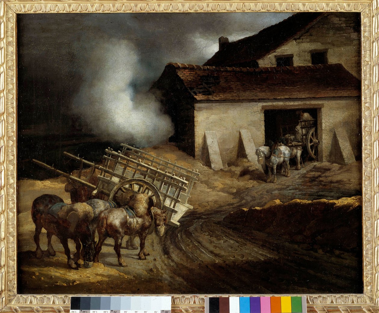 A gipszkemencék Theodore Gericault festménye (1791-1824) Dim. 0,5x0,6 m. alkotó: Theodore Gericault