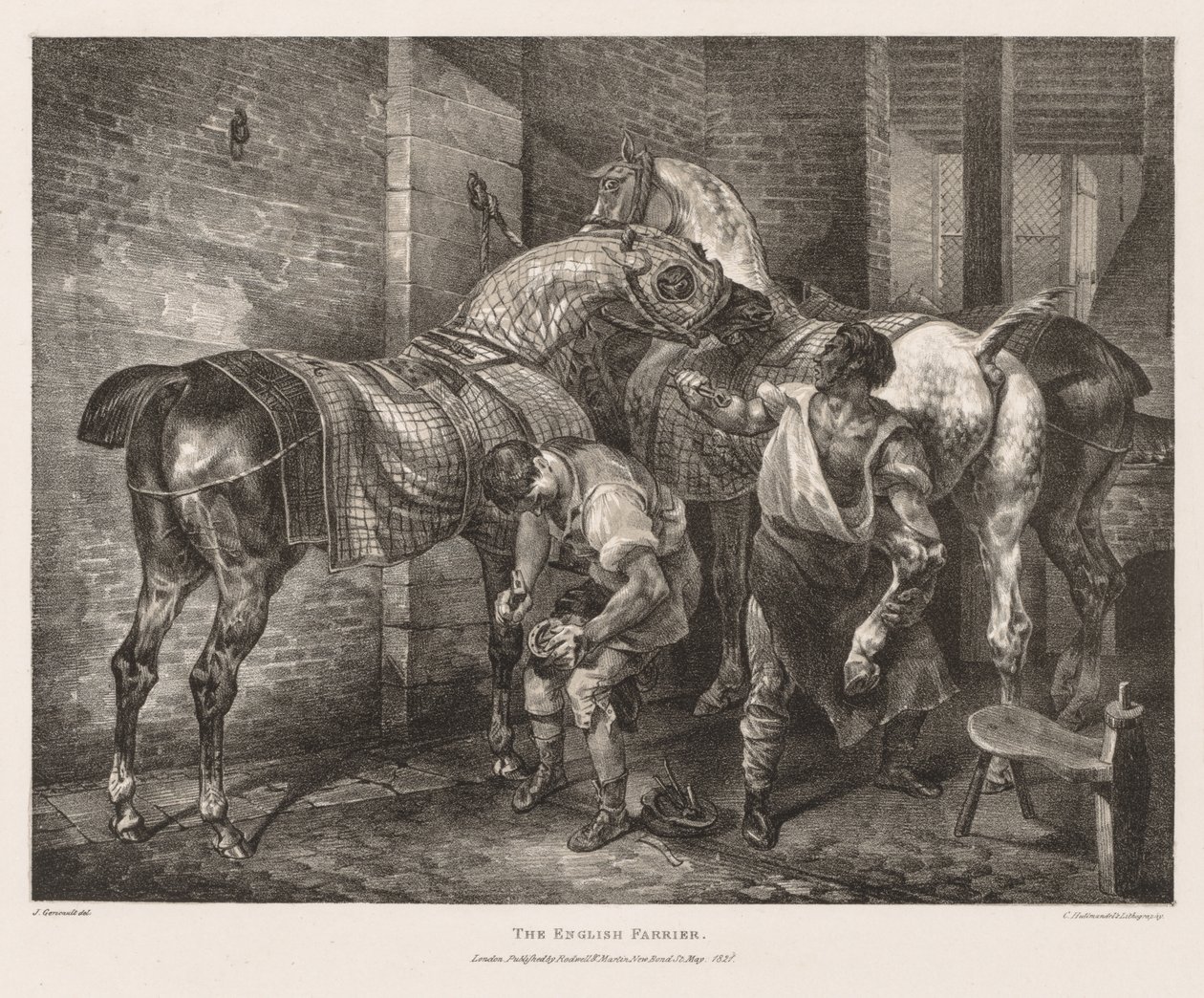 Különféle témák az életből és a kövön: Az angol patkolókovács alkotó: Theodore Gericault