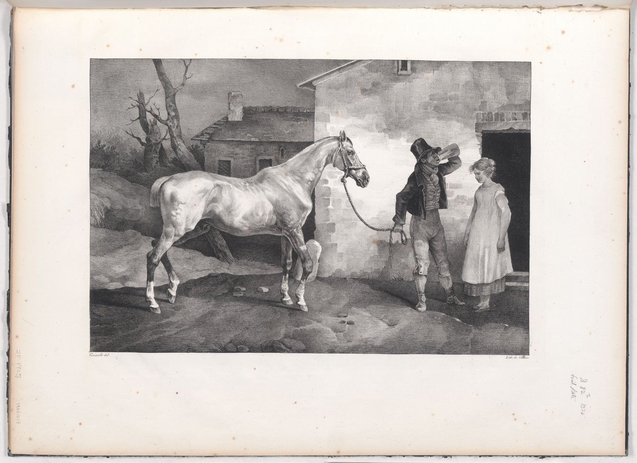 Öreg ló egy fogadó ajtajánál (An Old Horse at the Door of an Inn) alkotó: Theodore Gericault