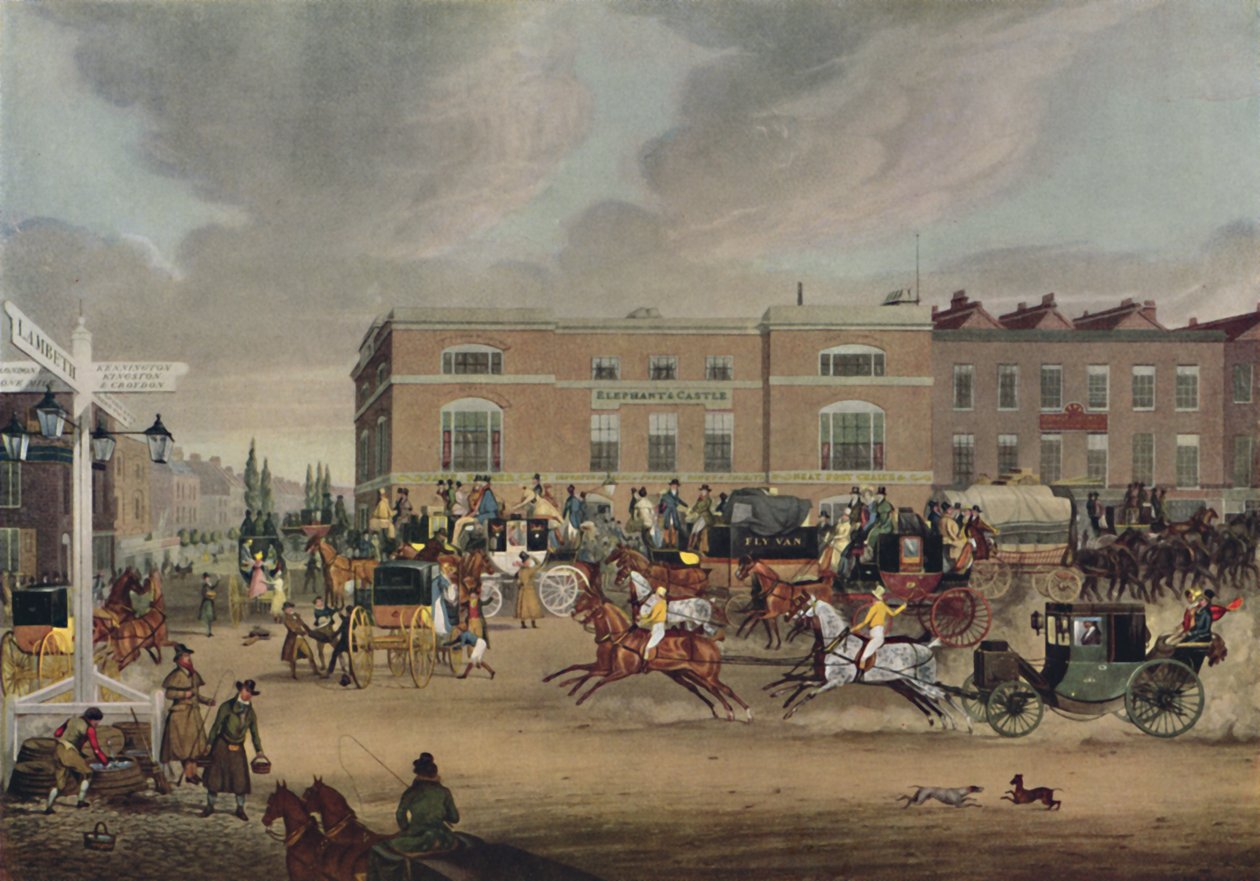 "Elefánt és kastély a Brighton Roadon", 1826, 1920 alkotó: Theodore Henry Adolphus Fielding