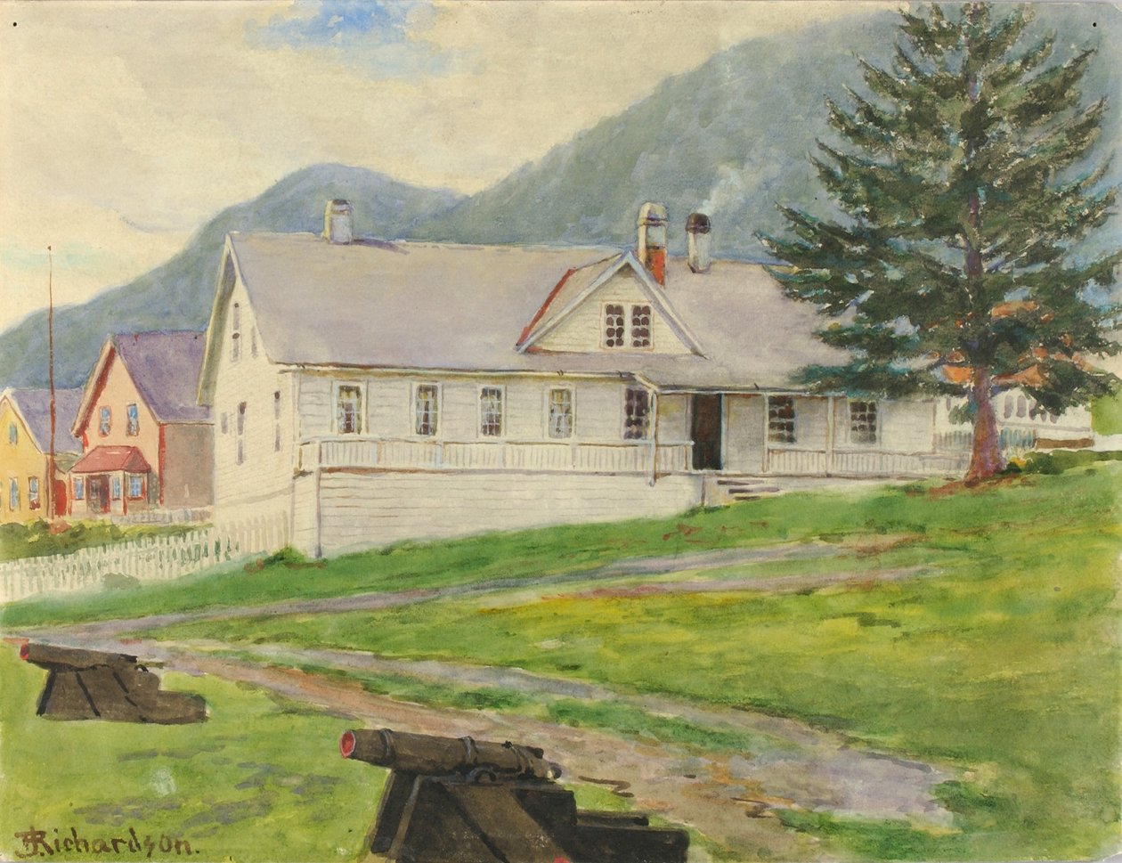 A kormányzó egykori háza, Sitka, 1905 alkotó: Theodore J. Richardson