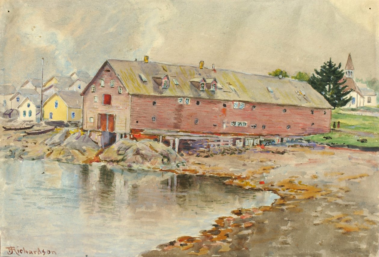 A régi raktár, Sitka, kb. 1880-1914. alkotó: Theodore J. Richardson