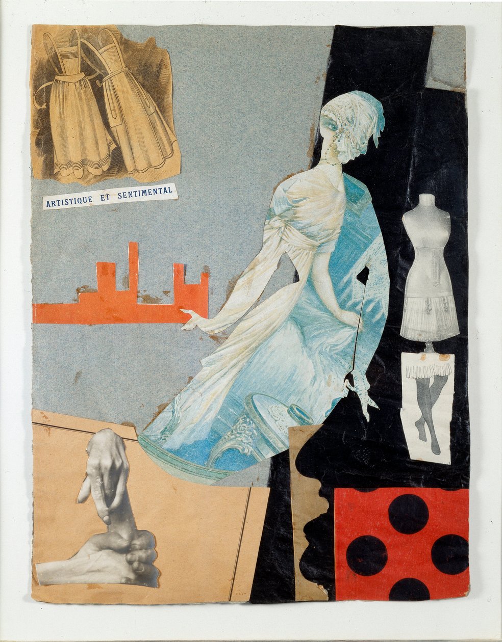 Művészi és szentimentális kollázs, Theodore Fraenkel (1896-1964) 1921 Milánó, Schwarz gyűjtemény Mudima jóvoltából alkotó: Theodore Fraenkel