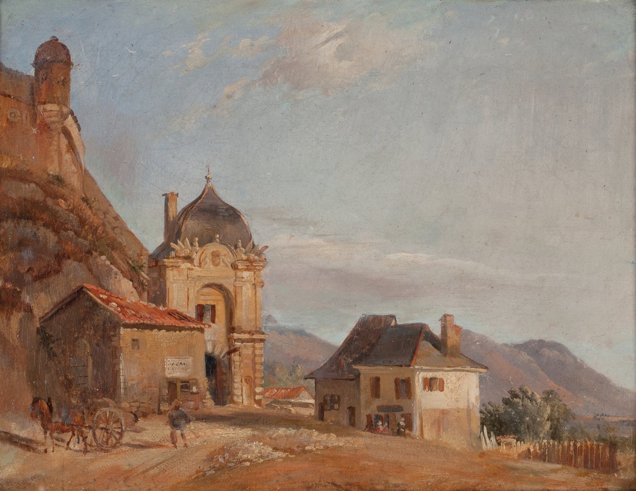 Grenoble, Franciaország kapuja (olaj, vászon) alkotó: Theodore Ravanat