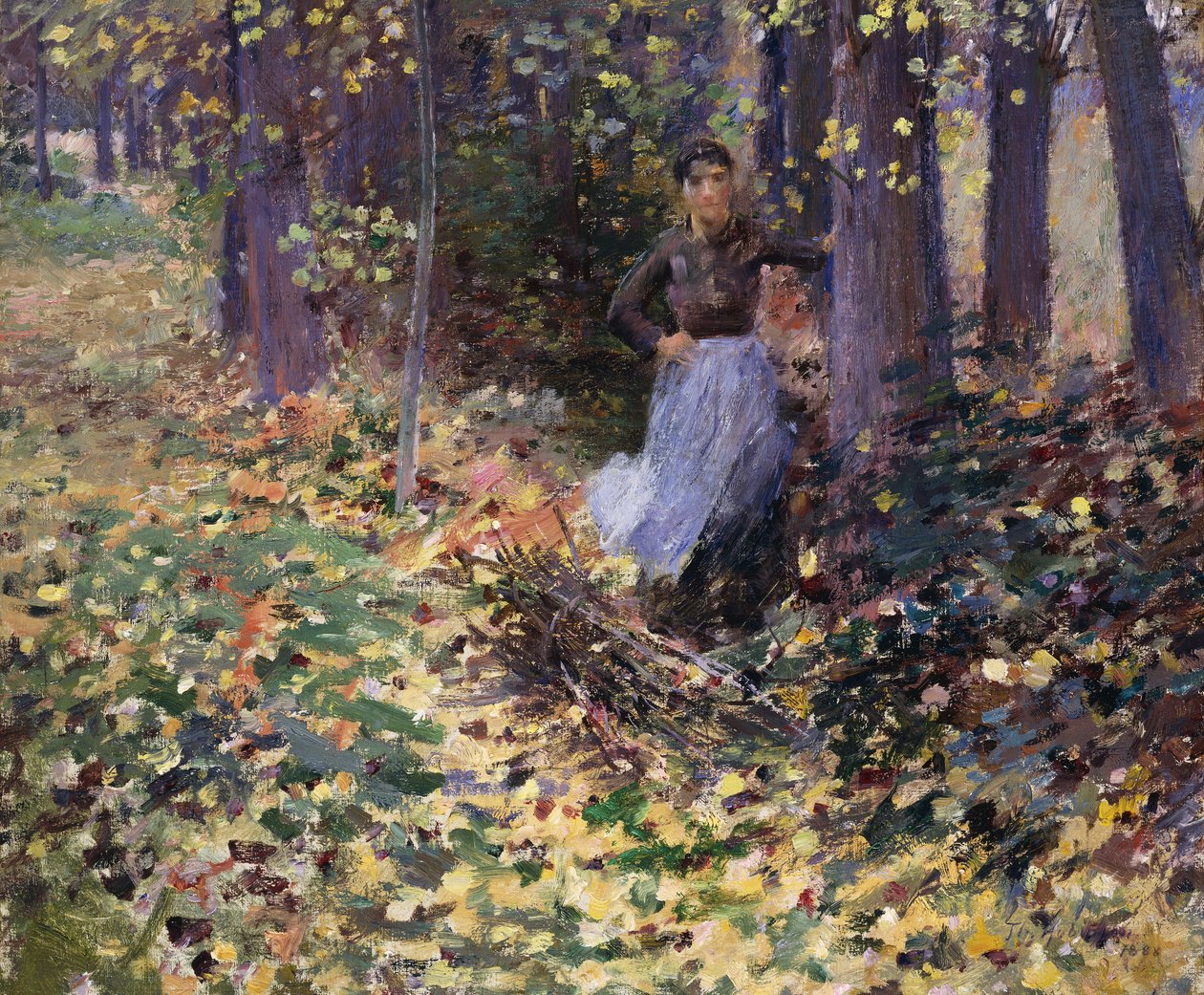 Őszi napfény, 1888 alkotó: Theodore Robinson