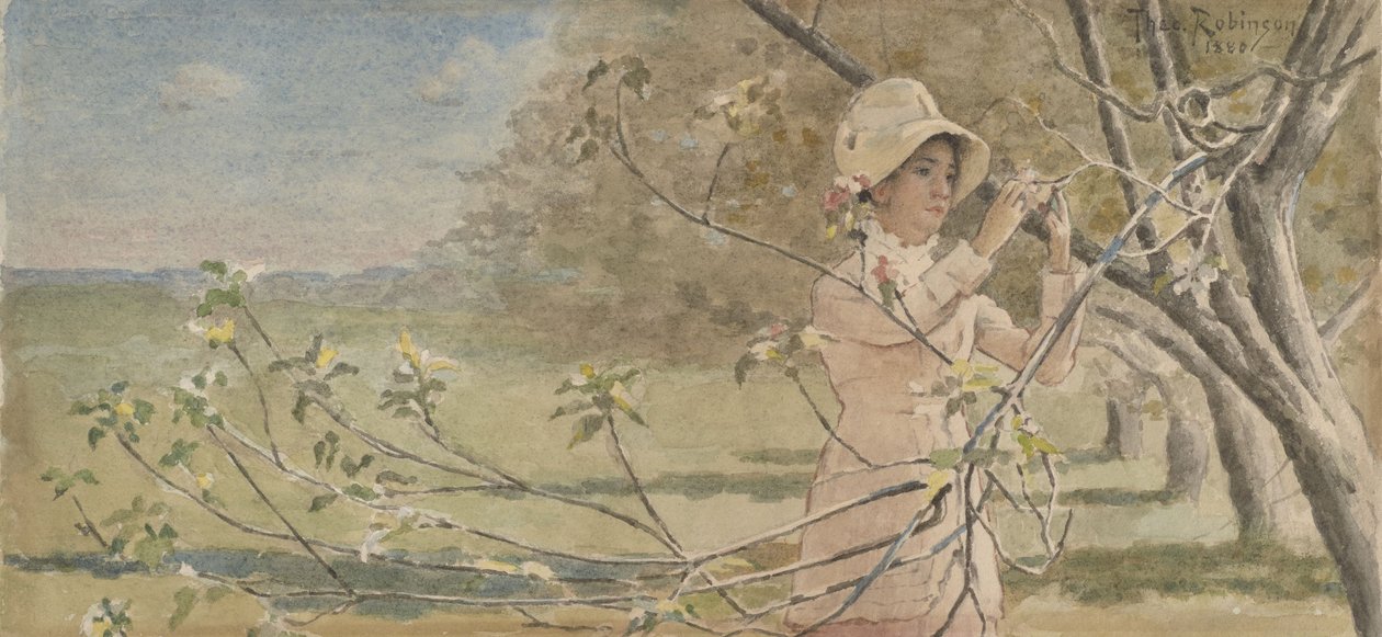 Zöld almafaágak alatt alkotó: Theodore Robinson