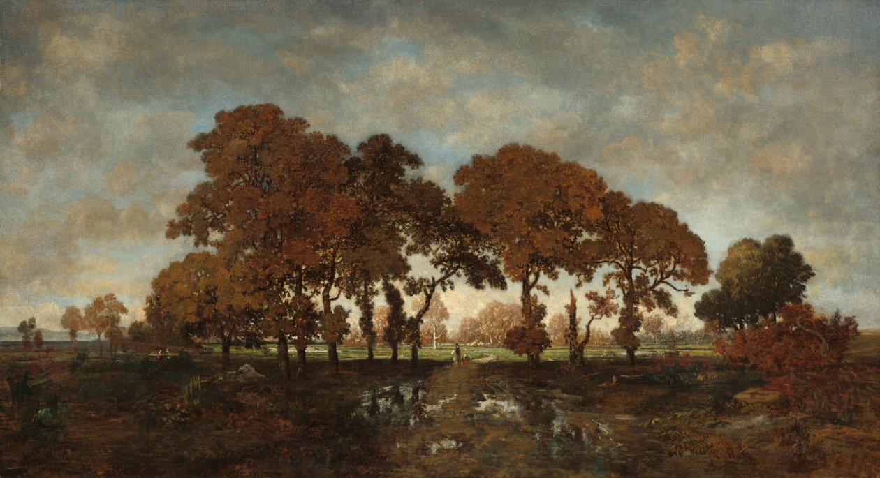 Az eső után, c. 1850. alkotó: Theodore Rousseau