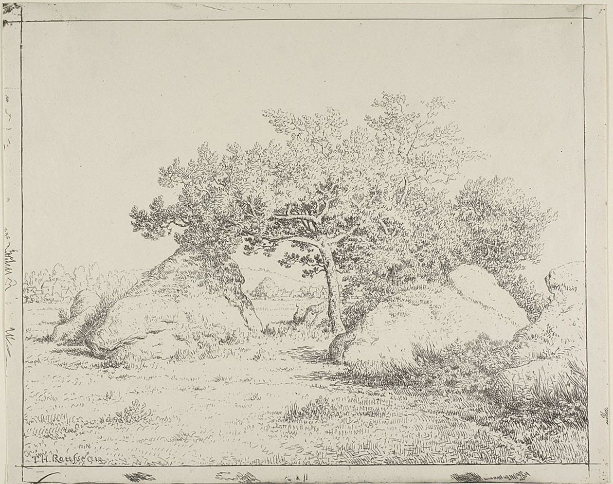 Cseresznyefa a Plante à Biau-ban alkotó: Theodore Rousseau