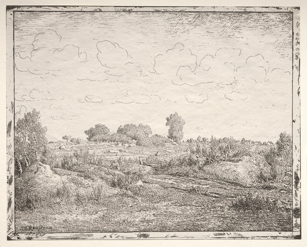 A növényi síkság Biauban alkotó: Theodore Rousseau