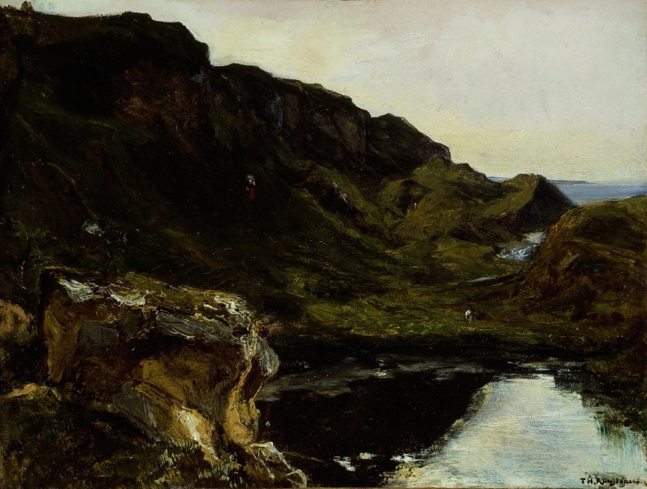 Táj, c. 1835. alkotó: Theodore Rousseau
