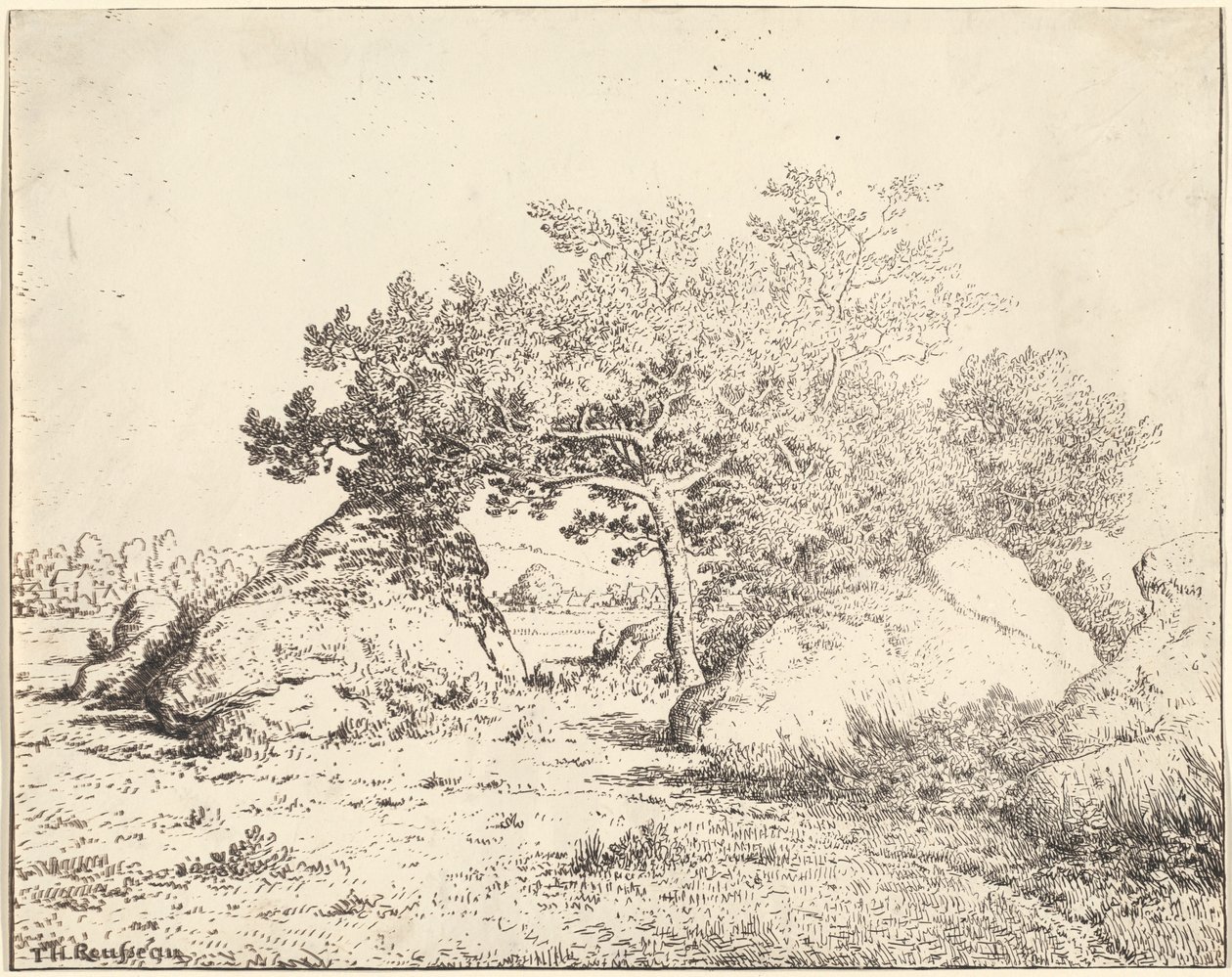 A Biau-i növény cseresznyefája alkotó: Theodore Rousseau