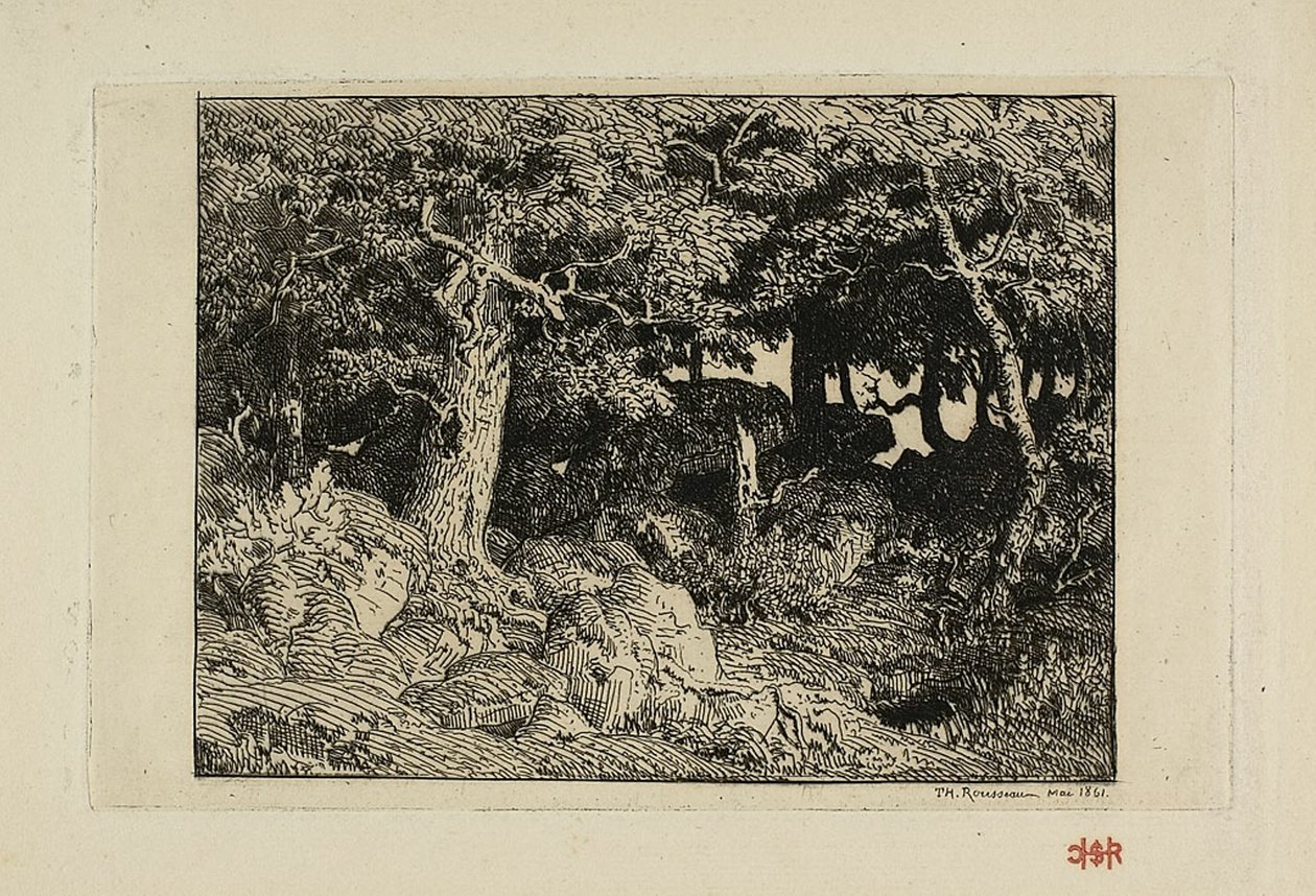 Rock Oaks alkotó: Theodore Rousseau