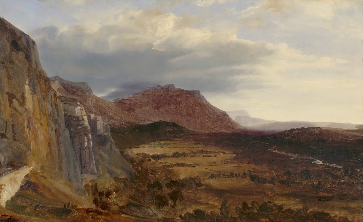 Saleve kilátása, Genf közelében, 1834. alkotó: Theodore Rousseau