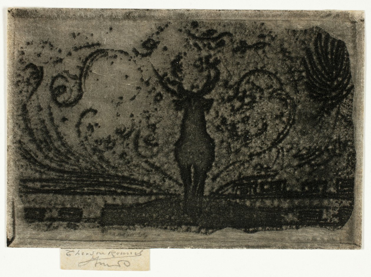 Egy szarvas, egy tanulmány alkotó: Theodore Roussel