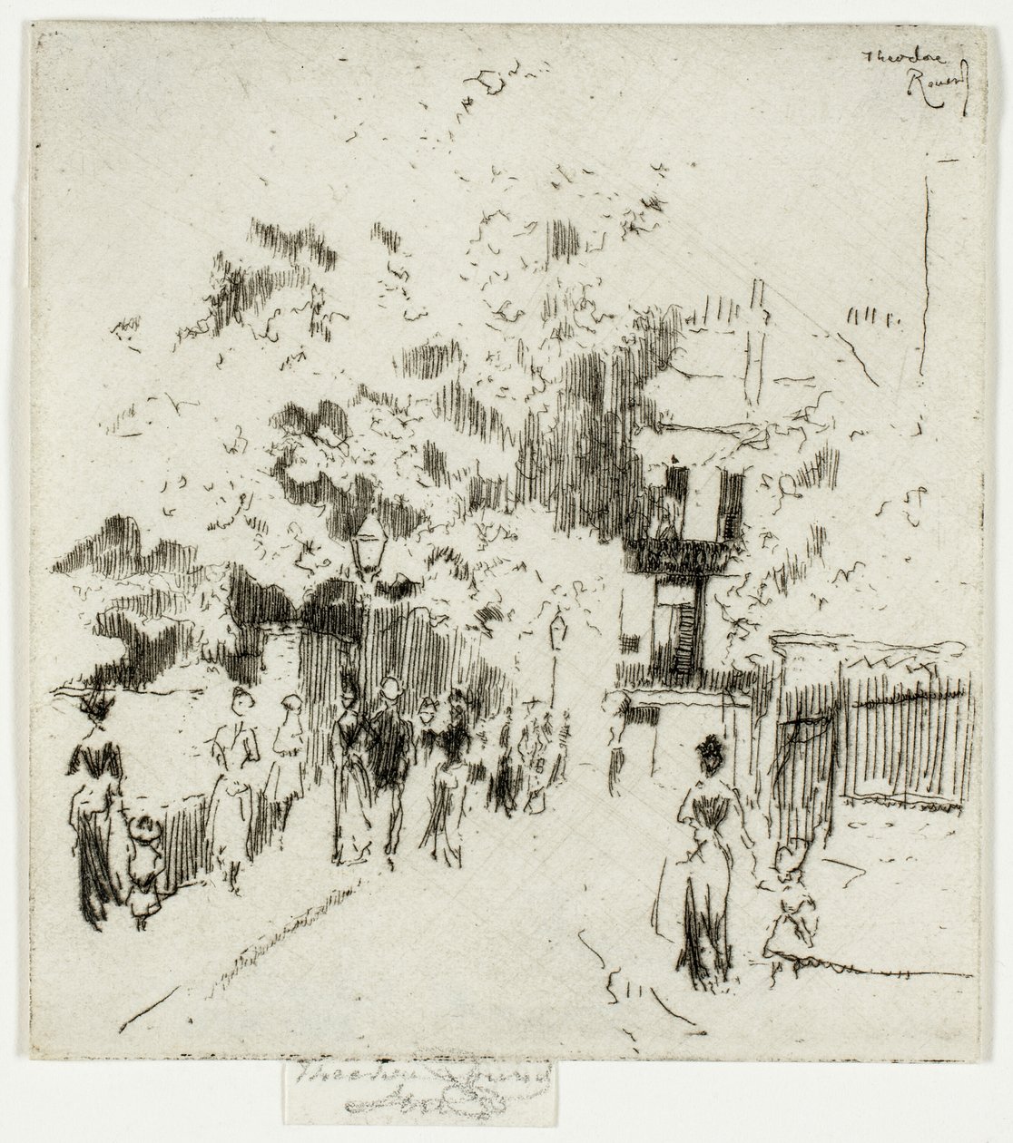Munkaszüneti nap, a Beaufort Street sarka, Chelsea alkotó: Theodore Roussel