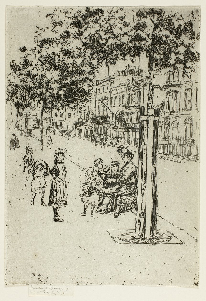 Chelsea Children, Chelsea Embankment alkotó: Theodore Roussel