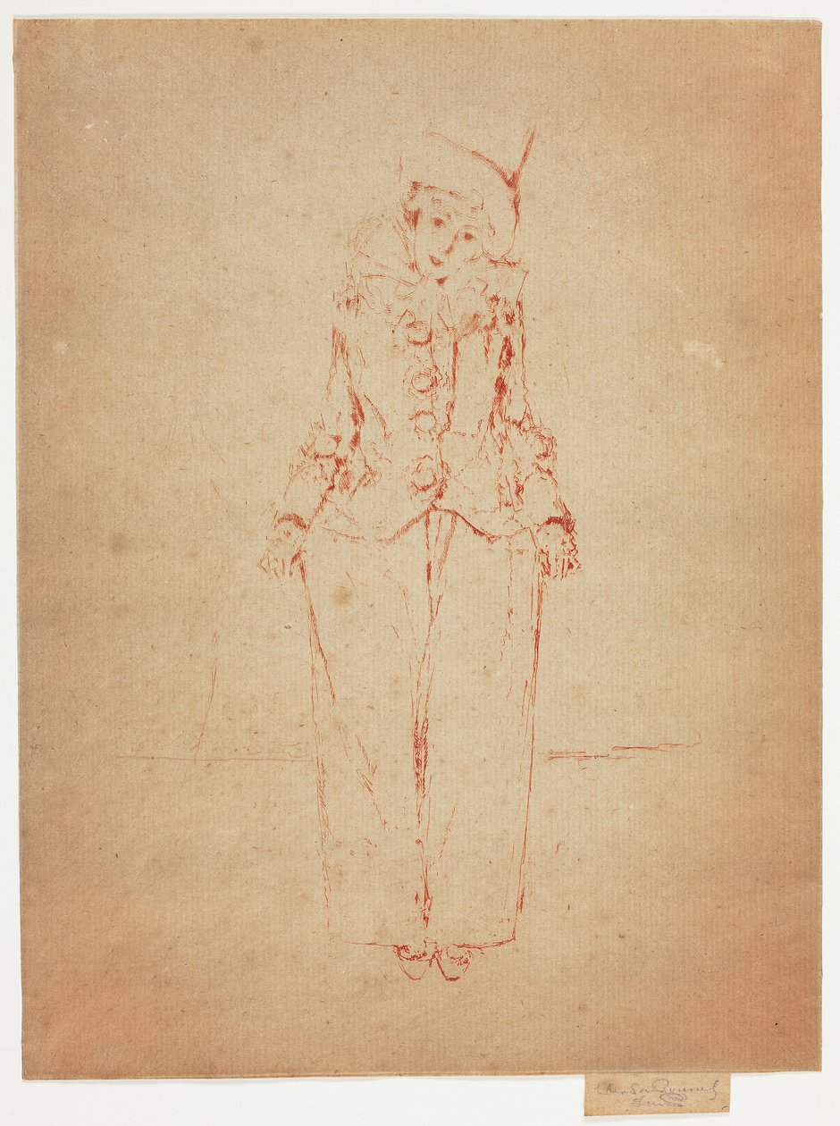 Pierrot en Pied, A hölgy portréja A. C. alkotó: Theodore Roussel