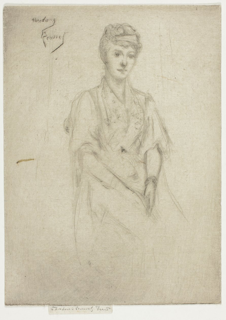 Mrs. Cyprian Williams díszruhás portréja alkotó: Theodore Roussel