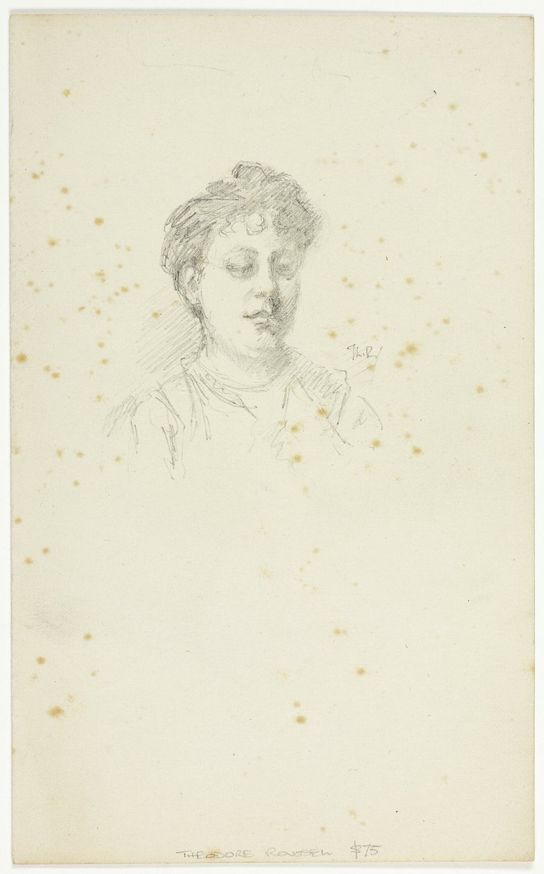 Edith Austin vázlata alkotó: Theodore Roussel