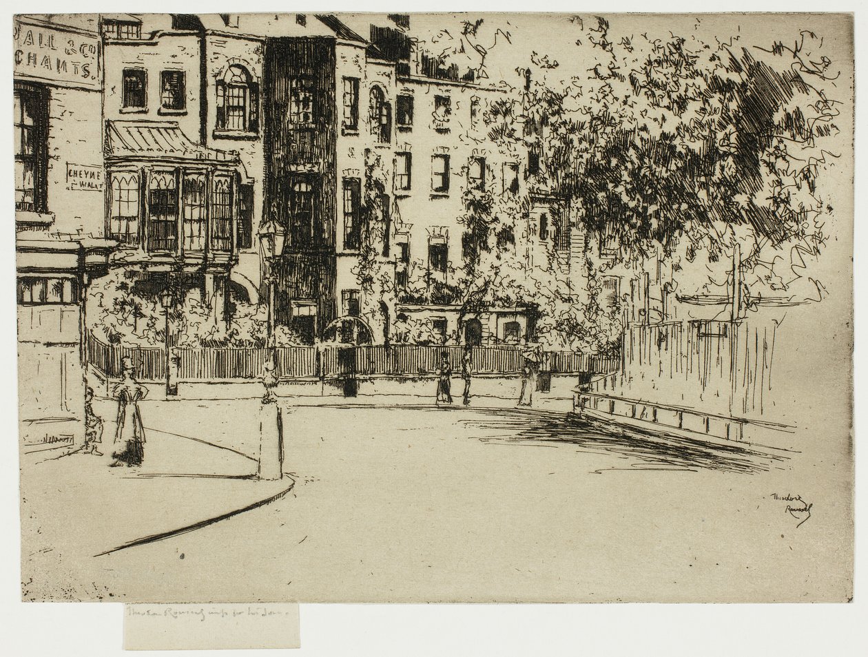 A Cheyne Walk sarka, Chelsea alkotó: Theodore Roussel