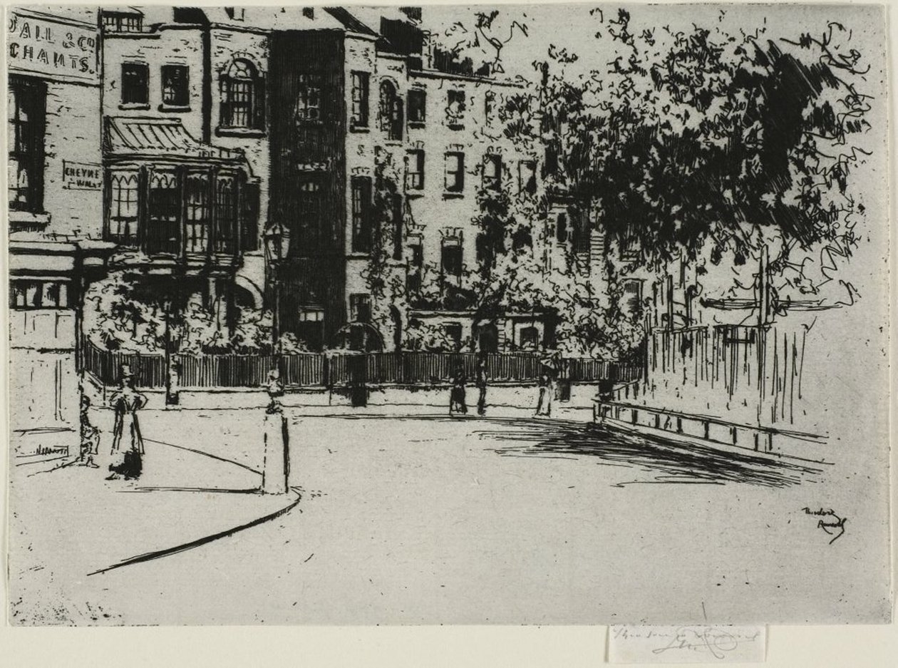 A Cheyne Walk sarka, Chelsea alkotó: Theodore Roussel